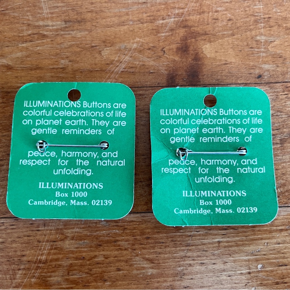 NOS 1980’s ILLUMINATIONS button LOT - unicorn & sun/rainbow: unused : MINT - Picture 2 of 2